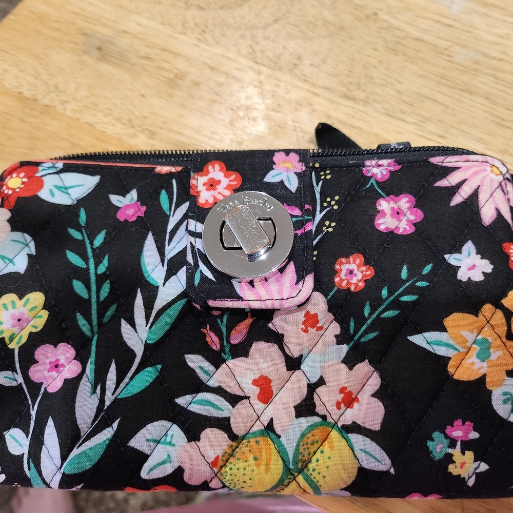Vera Bradley RFID turn lock wallet